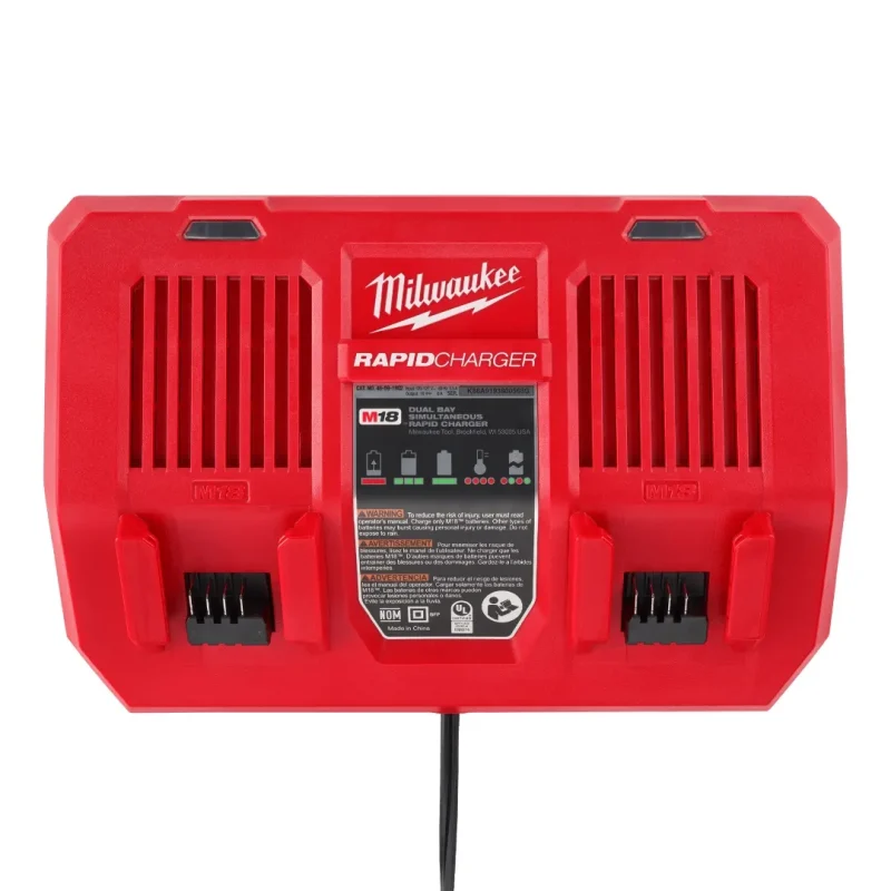 Cargador Rápido Doble Bahía Simultáneo M18 MILWAUKEE 48-59022