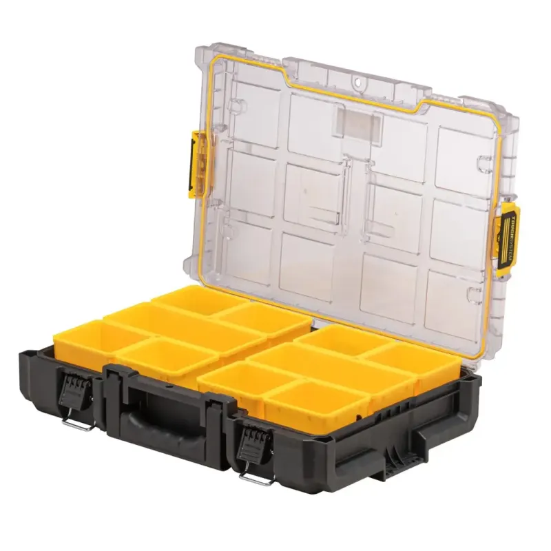 Organizador DS100 con Tapa Transparente TOUGHSYSTEM 2.0 DEWALT DWST83394-12