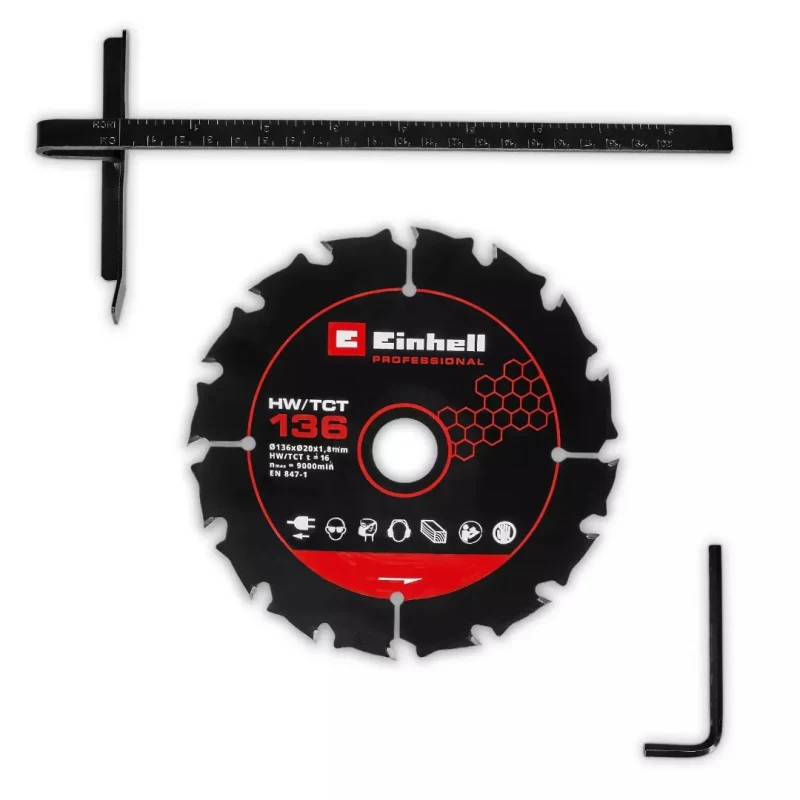 Sierra Circular Inalámbrica Compacta 136mm Brushless 18V Power X-Change EINHELL 43312402