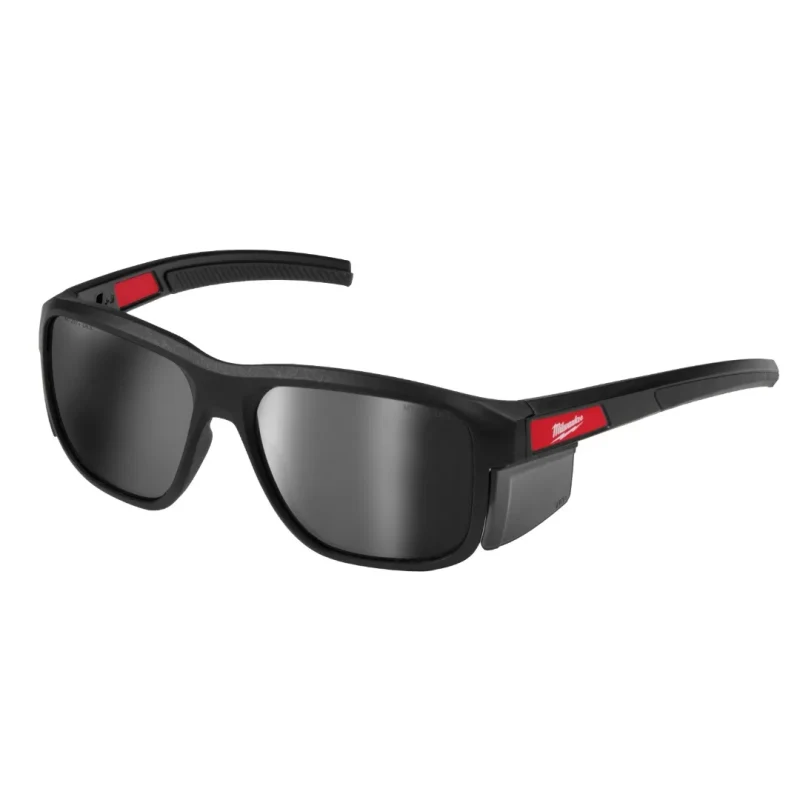 Lentes de Seguridad Marco Completo Lente Espejado Anti-Rayones con Protectores Laterales Removibles MILWAUKEE 48-73-25122