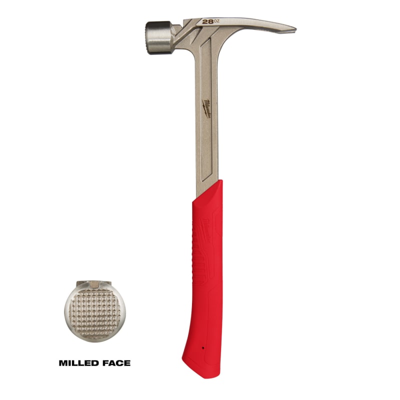 Martillo Carpintero Cara Fresada 28 oz MILWAUKEE 48-22-90292