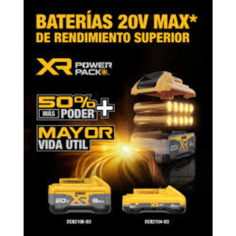 Batería  4 AH 20 V MAX  XR DEWALT DCB2104B-B33