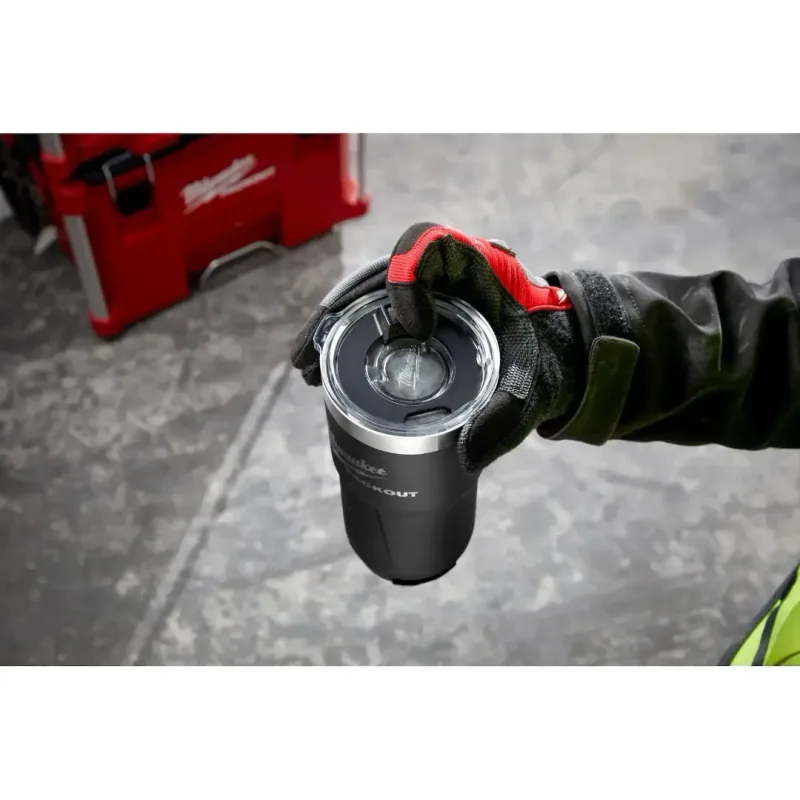 Vaso Térmico PACKOUT 20 oz (591 ml) Negro MILWAUKEE 48-22-8392B3