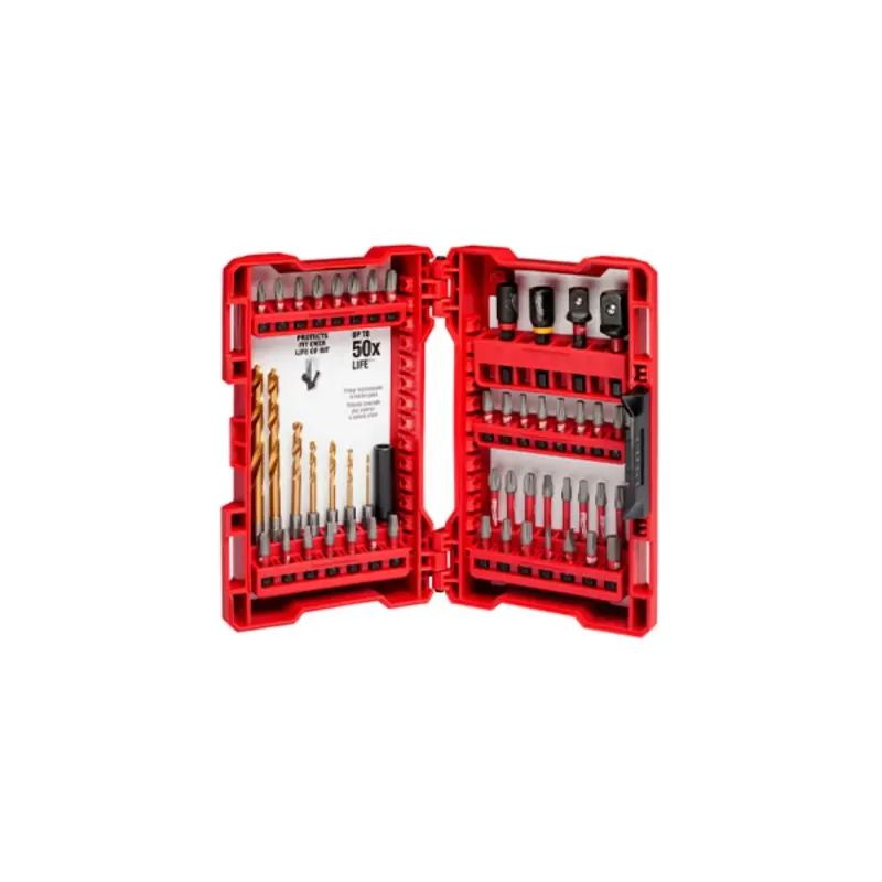 Set Taladrar y Atornillar SHOCKWAVE Impact Duty 50 Piezas MILWAUKEE 48-32-40133
