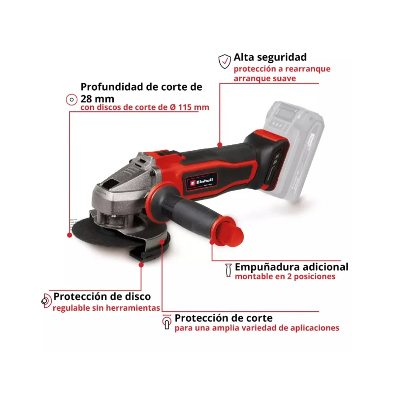 Esmeril Angular Inalámbrica 4-1/2