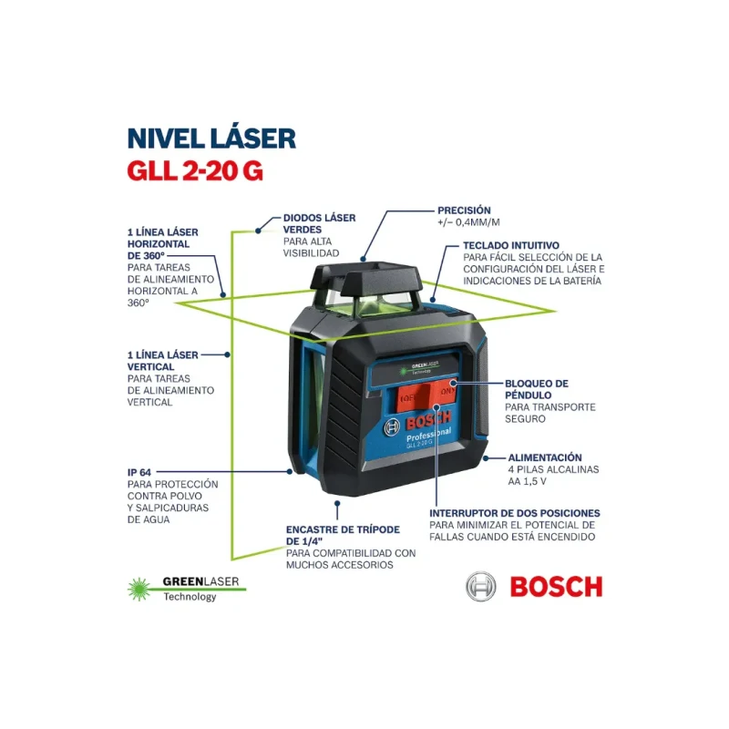 Nivel Láser BOSCH GLL 5-50 X 06010650010003