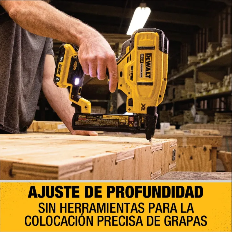 Engrapadora 20v 13-38 mm Calibre 18 Inalámbrico Xr DEWALT DCN681B3