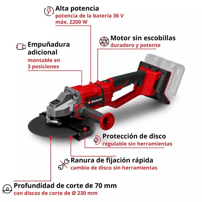 Esmeril Angular Inalámbrico 9