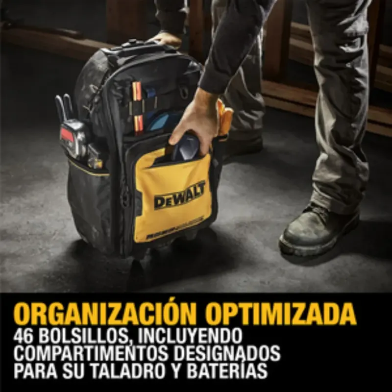 Mochila PRO con Ruedas 46 Bolsillos DEWALT DWST60101-13