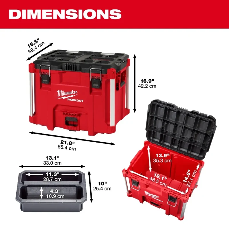 Caja de Herramientas XL PACKOUT™ MILWAUKEE 48-22-84233