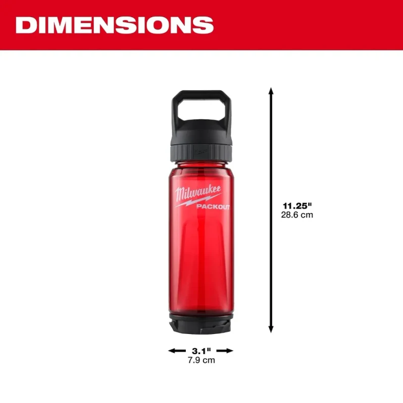 Botella PACKOUT 25 oz con Tapa Chug MILWAUKEE 48-22-8371R4