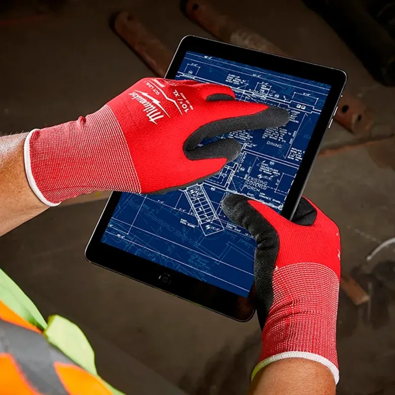 Guantes Bañados en Nitrilo Anticorte Nivel A1 Talla M MILWAUKEE 48-22-8901B4