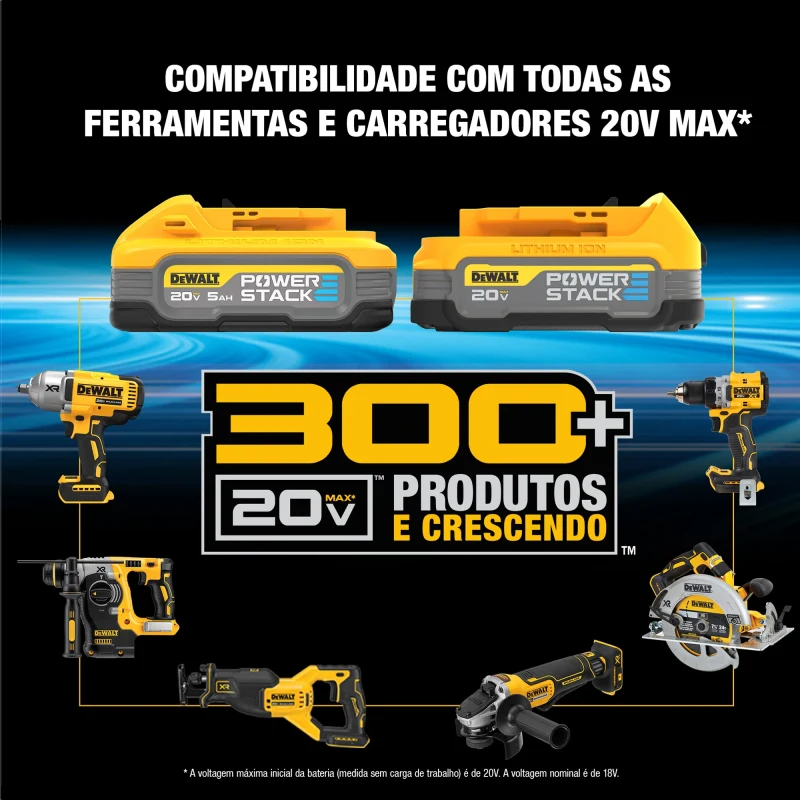 Batería De Litio 5ah 20v Powerstack DEWALT DCBP520-B34