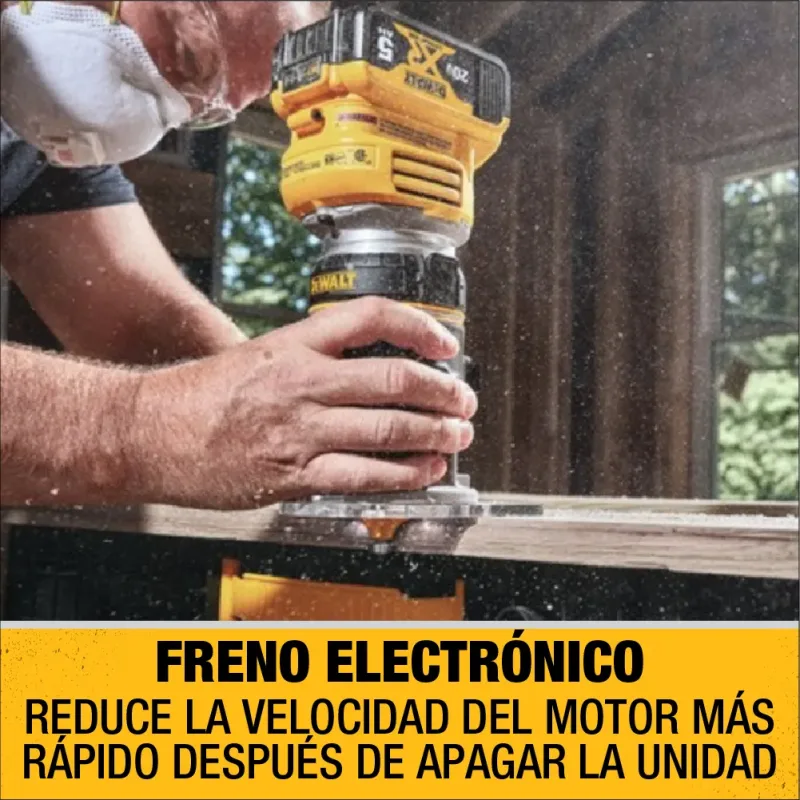 Fresadora Inalámbrica 20v Xr DEWALT DCW600B4