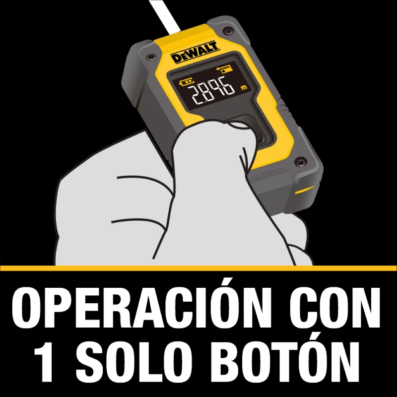 Medidor Láser De Distancia De 16 Metros Atomic Compact Series DEWALT DW055PL4