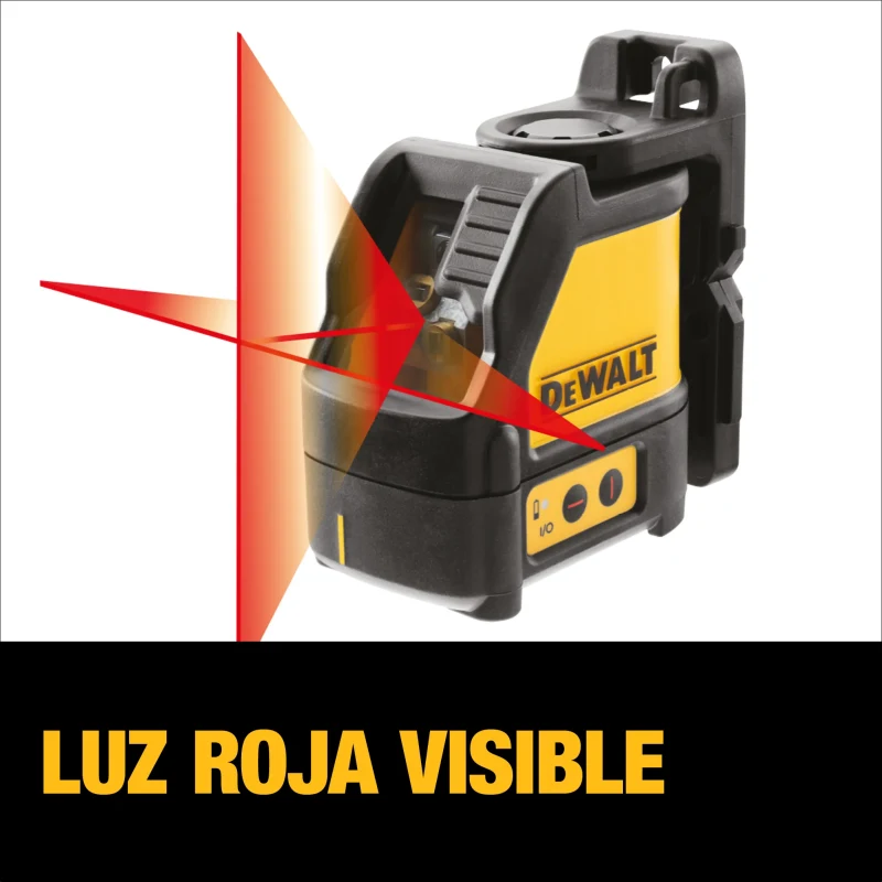 Nivel Láser Línea Cruzada 50' Luz Roja DEWALT DW088K4