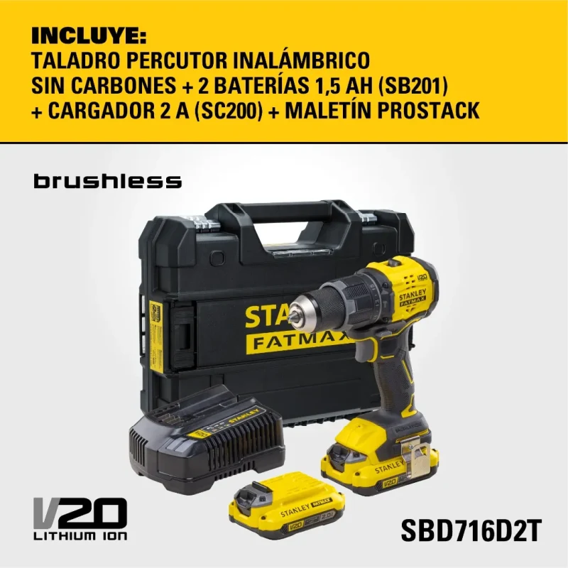 Kit Taladro Percutor 1/2
