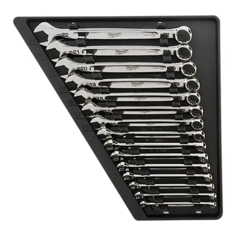 Juego de Llaves Combinadas 15 Piezas Métricas (8–22 mm) MAX BITE MILWAUKEE 48-22-95154