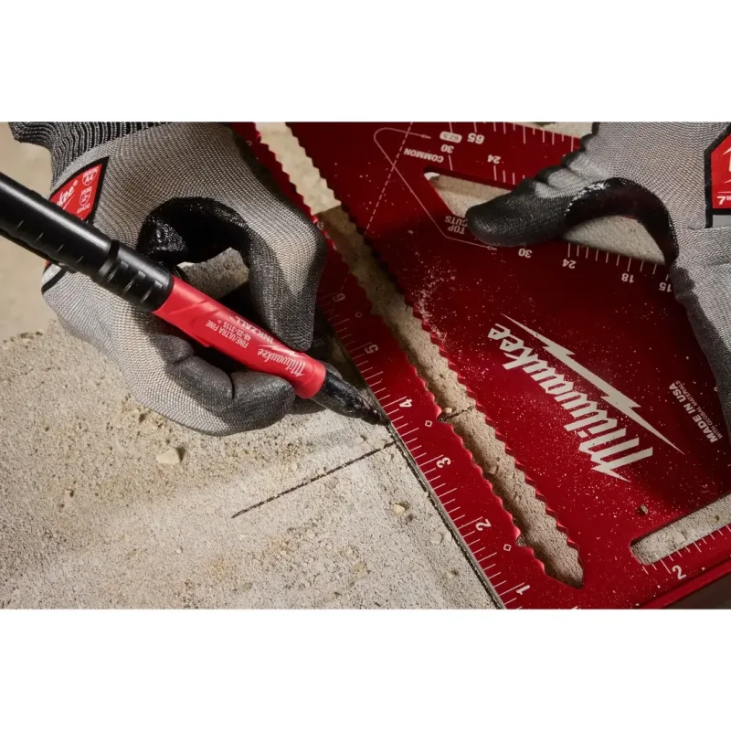 Marcador Doble Punta Negro Punta Ultra Fina y Fina INKZALL MILWAUKEE 48-22-31154