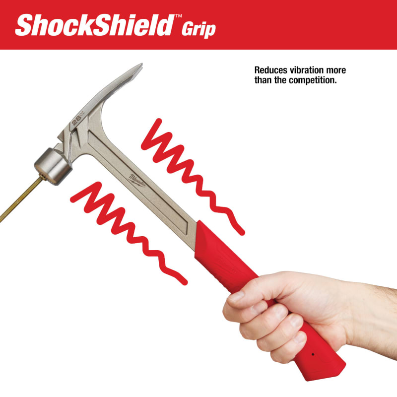 Martillo Carpintero Cara Fresada 28 oz MILWAUKEE 48-22-90294