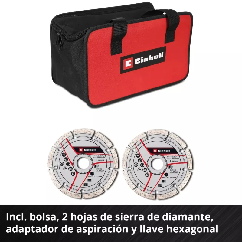 Acanaladora Inalámbrica 36V (2x18V) Brushless Power X-Change EINHELL 43508005