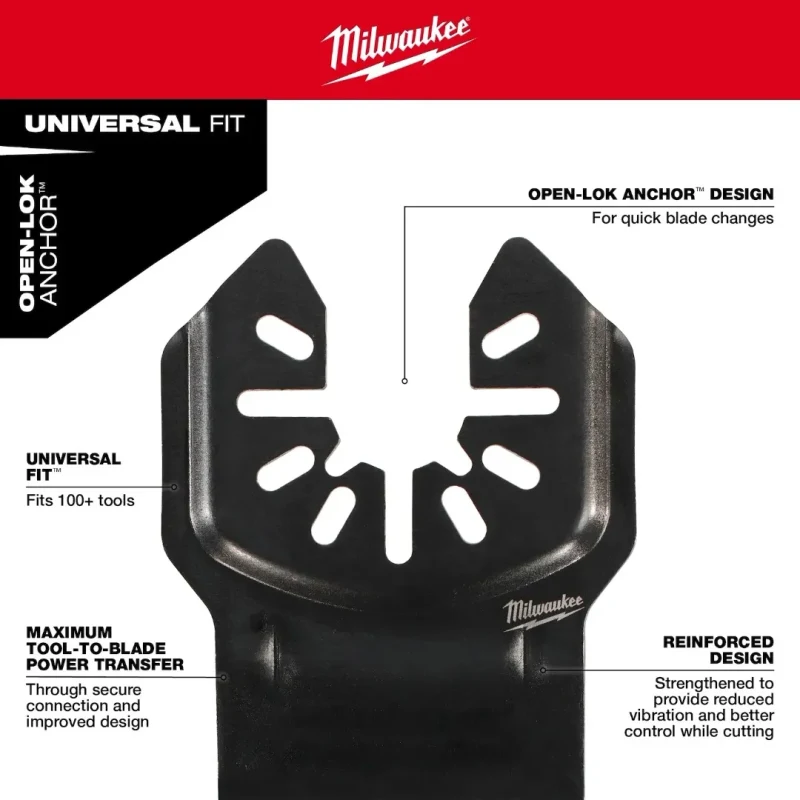 Set de Hojas para Multiherramienta Oscilante 9 Piezas OPEN-LOK™ MILWAUKEE 49-10-91135