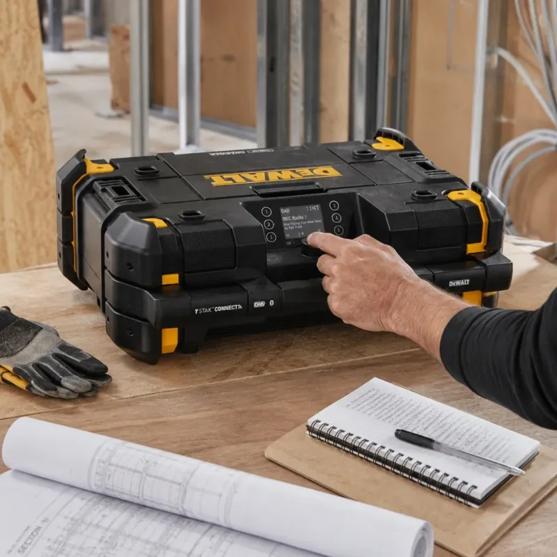 Radio con Cargador Integrado DAB/FM Bluetooth TSTAK DEWALT DWST1-81078-QW5