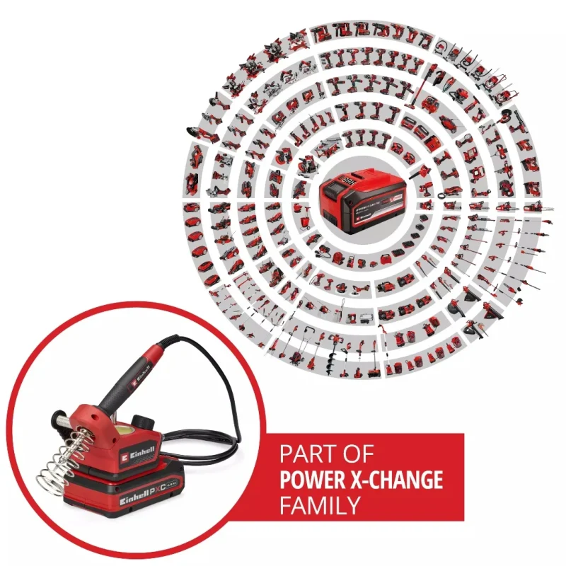 Soldador Inalámbrico 200–480 °C Power X-Change EINHELL 45204006