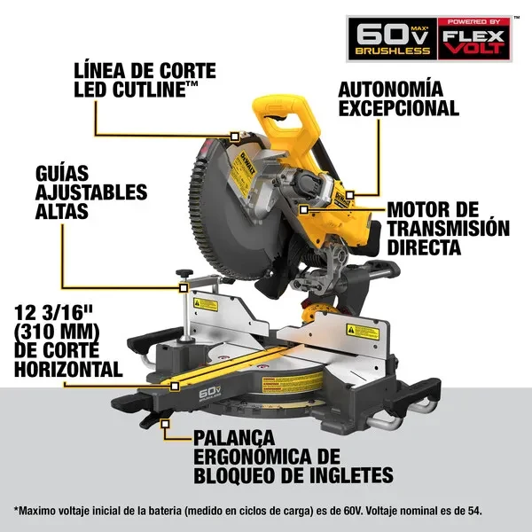 Sierra Ingletadora Telescópica De 12