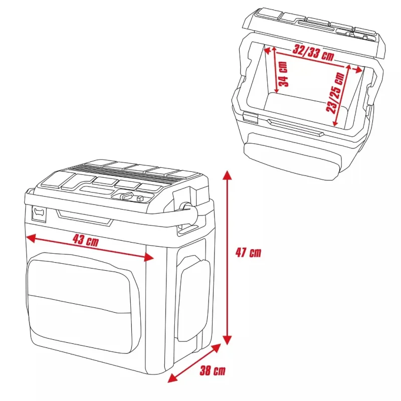 Cooler Inalámbrico 27 L Termoeléctrico Híbrido 18V Power X-Change EINHELL 20484208