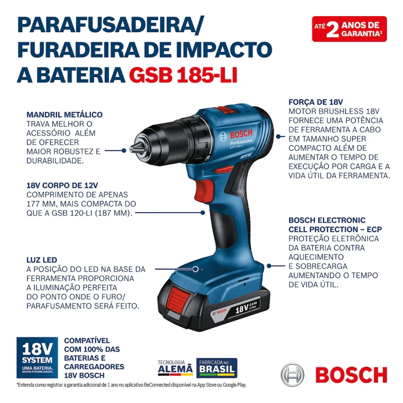 Kit Taladro + Esmeril 18 V BOSCH 06019H90E40008