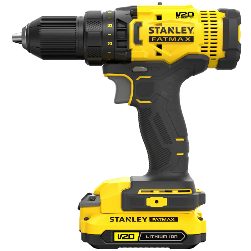 Kit Taladro Atornillador De 13 mm Inalámbrico 20v STANLEY SCD700C2K3