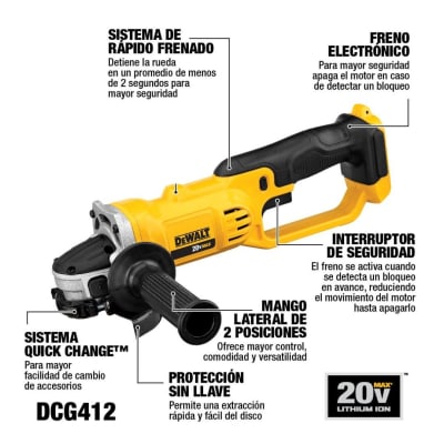 Esmeril Angular DCG412M2 DEWALT 3