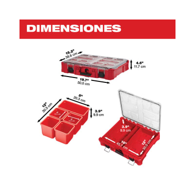 Organizador Modular PACKOUT MILWAUKEE 48-22-8430 4