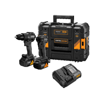 Kit Taladro Percutor 13mm 90 Nm + Atornillador de Impacto 1/4