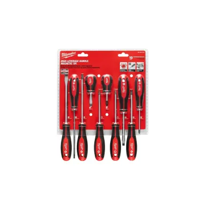 Set de 10 Desarmadores PH/Plana MILWAUKEE 48-22-2710 1