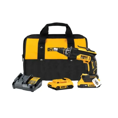 Kit Atornillador Drywall Con 2 Batería Y Cargador Inalambrico 20v Xr DEWALT DCF630D2-B2 1