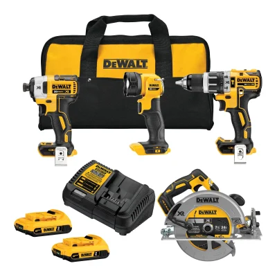 Kit De 4 Herramientas Inalámbrico 20v Xr DEWALT DCK433D2-B2 1