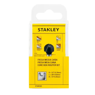 Fresa Media Caña 1/2