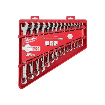 Juego de Llaves Combinadas 15 Piezas SAE MAX BITE™ MILWAUKEE 48-22-9415 1