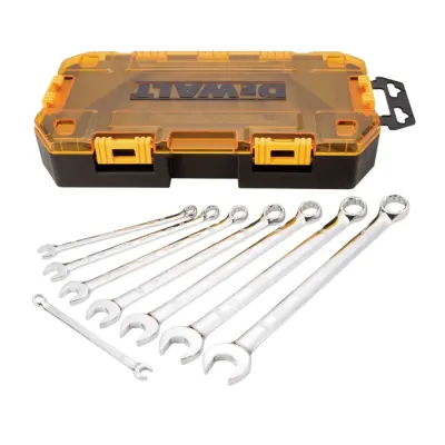 Juego de Llaves Combinadas SAE 8 Piezas Cromo Pulido DEWALT DWMT73809 1