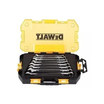 Juego de Llaves Combinadas Métricas 8 Piezas Full Polish Chrome DEWALT DWMT73810 1