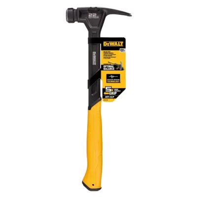 Martillo de Armador Cara Fresada 22 oz Acero una Pieza DEWALT DWHT51005-0 1