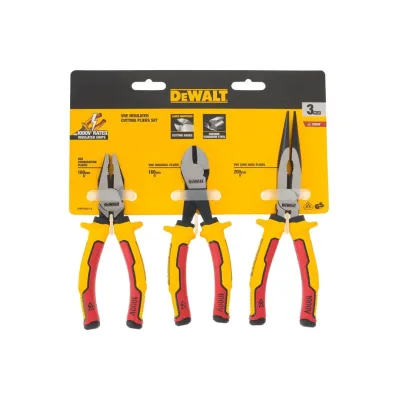Set de 3 Alicates VDE Aislados 1.000V DEWALT DWHT82811-0 1