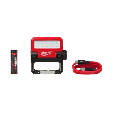 Luz de Trabajo Pivotante ROVER 550 Lúmenes USB REDLITHIUM MILWAUKEE 2114-21 1