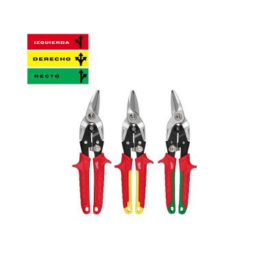 Set De Tijeras De Aviación 3 Piezas MILWAUKEE 48-22-456 2
