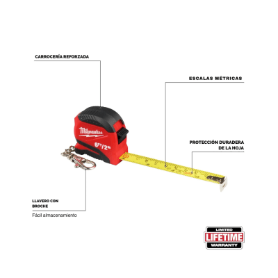 Huincha de Medir 2m/6 Pies Milwaukee 48-22-1706 2