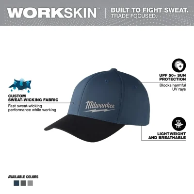 Gorro WORKSKIN Performance Fitted Talla S/M Azul MILWAUKEE 507BL-SM 2