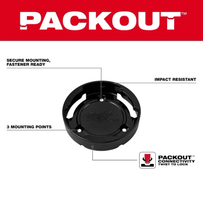 Soporte PACKOUT Twist to Lock (Pack 3 Unidades) MILWAUKEE 48-22-8399 2