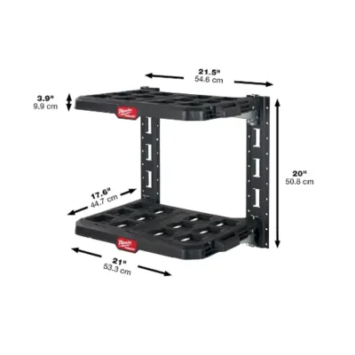 Kit de Bastidor PACKOUT 2 Repisas + 2 Rieles E-Track 20